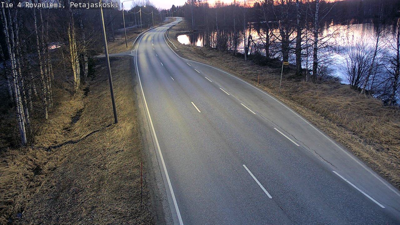 Weather Camera Image Väg 4 Rovaniemi, Petäjäskoski, Rovaniemi, Lappi