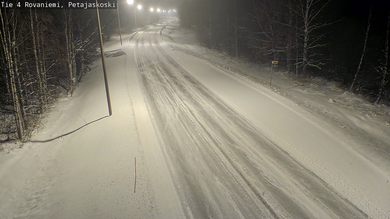 Weather Camera Image Road 4 Rovaniemi, Petäjäskoski, Rovaniemi, Lappi