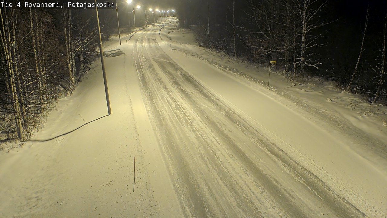 Weather Camera Image Road 4 Rovaniemi, Petäjäskoski, Rovaniemi, Lappi
