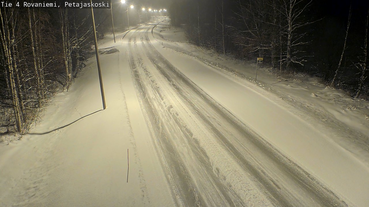 Weather Camera Image Road 4 Rovaniemi, Petäjäskoski, Rovaniemi, Lappi