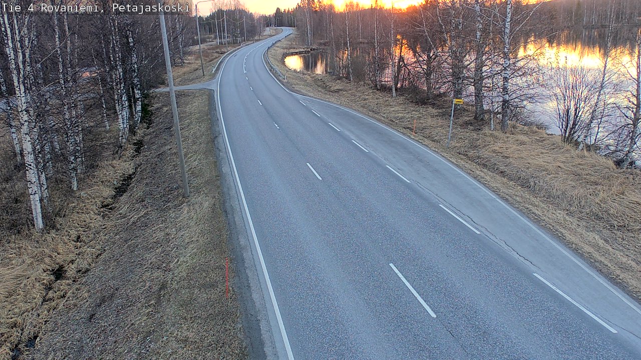 Weather Camera Image Road 4 Rovaniemi, Petäjäskoski, Rovaniemi, Lappi