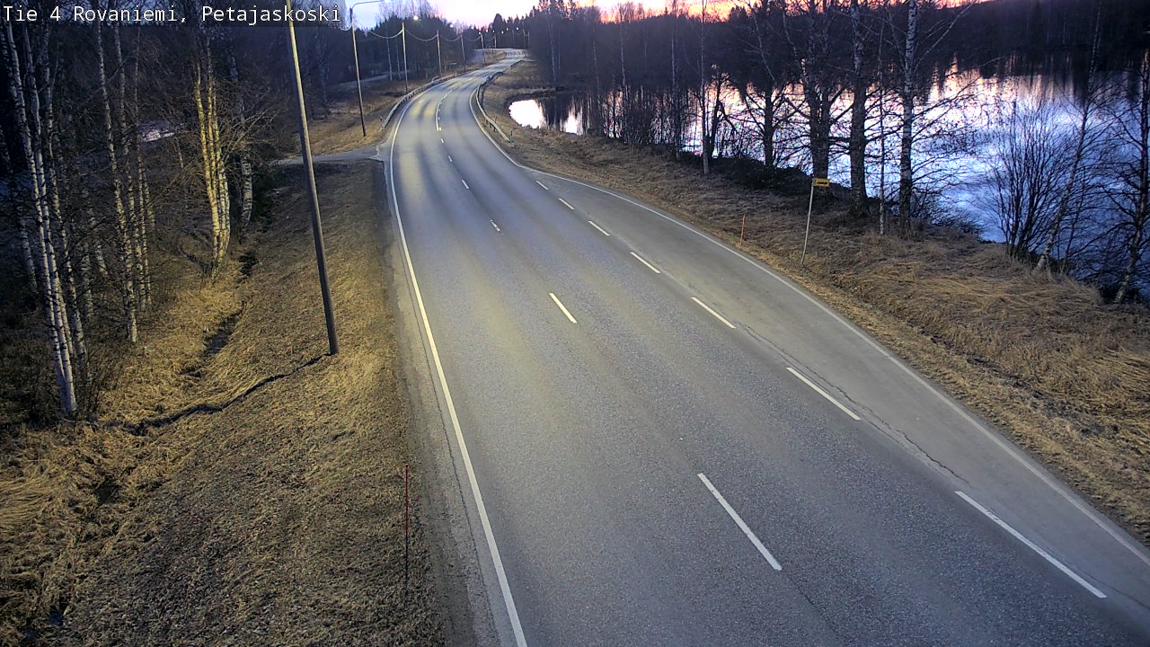 Weather Camera Image Väg 4 Rovaniemi, Petäjäskoski, Rovaniemi, Lappi