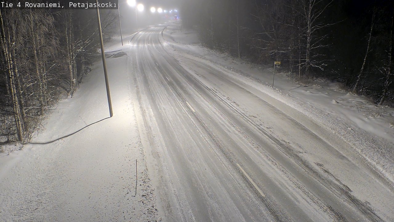Weather Camera Image Road 4 Rovaniemi, Petäjäskoski, Rovaniemi, Lappi