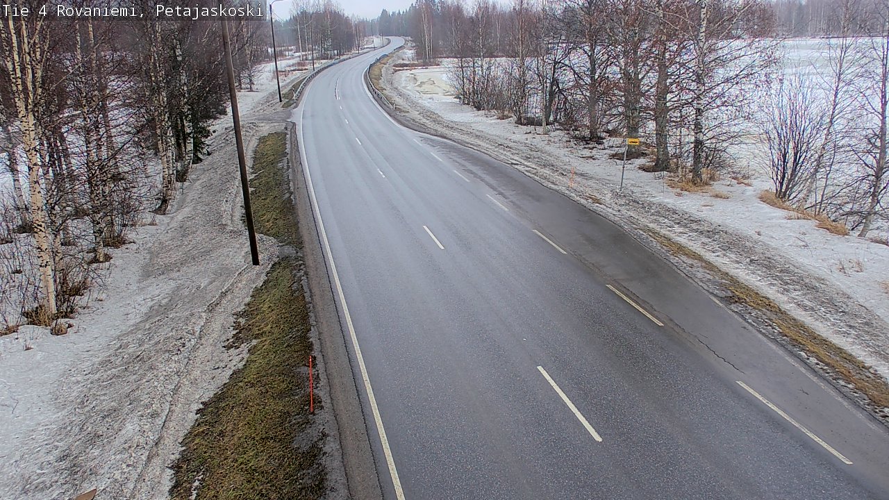 Weather Camera Image Road 4 Rovaniemi, Petäjäskoski, Rovaniemi, Lappi