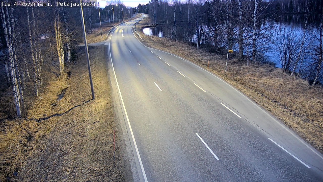 Weather Camera Image Väg 4 Rovaniemi, Petäjäskoski, Rovaniemi, Lappi