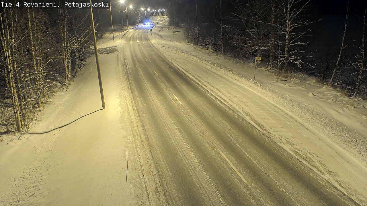 Weather Camera Image Road 4 Rovaniemi, Petäjäskoski, Rovaniemi, Lappi