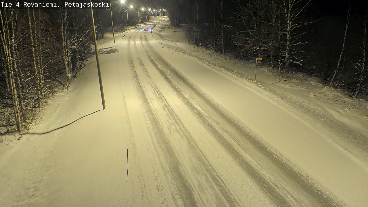 Weather Camera Image Road 4 Rovaniemi, Petäjäskoski, Rovaniemi, Lappi