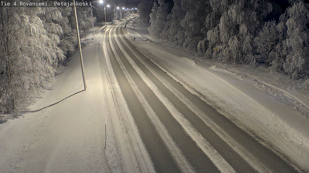 Weather Camera Image Väg 4 Rovaniemi, Petäjäskoski, Rovaniemi, Lappi