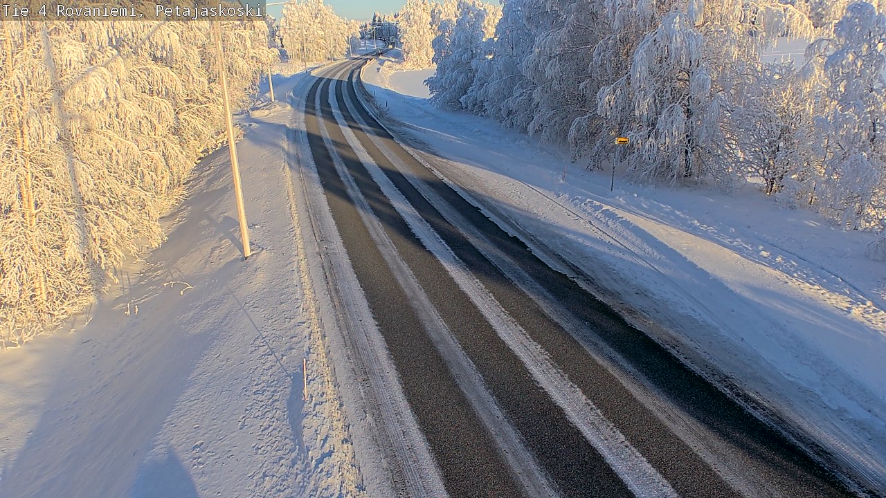 Weather Camera Image Väg 4 Rovaniemi, Petäjäskoski, Rovaniemi, Lappi