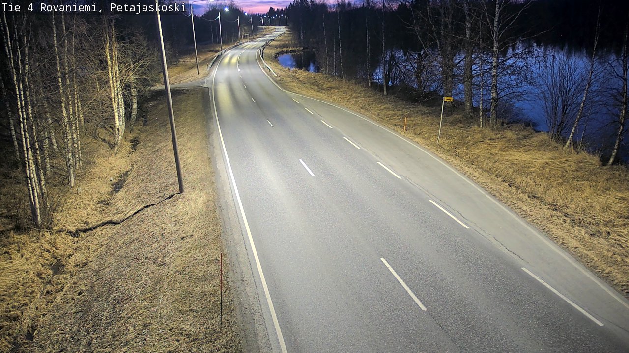 Weather Camera Image Väg 4 Rovaniemi, Petäjäskoski, Rovaniemi, Lappi