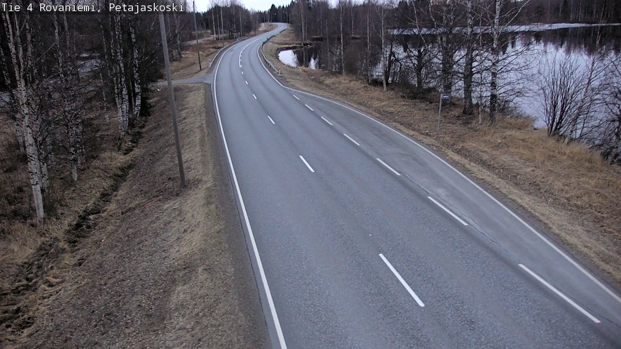 Weather Camera Image Väg 4 Rovaniemi, Petäjäskoski, Rovaniemi, Lappi