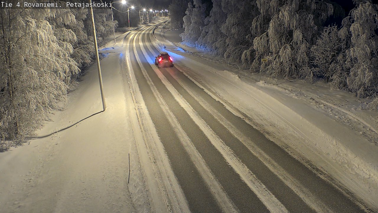 Weather Camera Image Väg 4 Rovaniemi, Petäjäskoski, Rovaniemi, Lappi