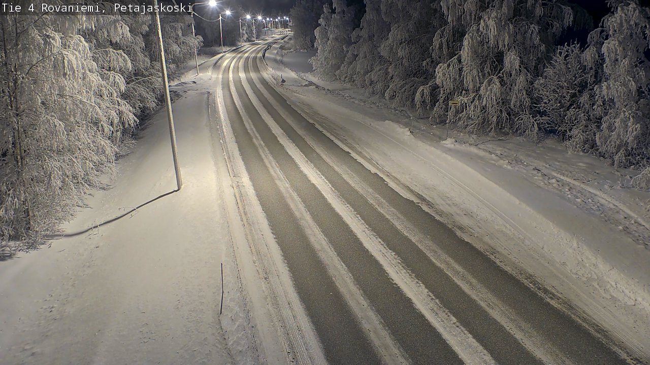 Weather Camera Image Väg 4 Rovaniemi, Petäjäskoski, Rovaniemi, Lappi