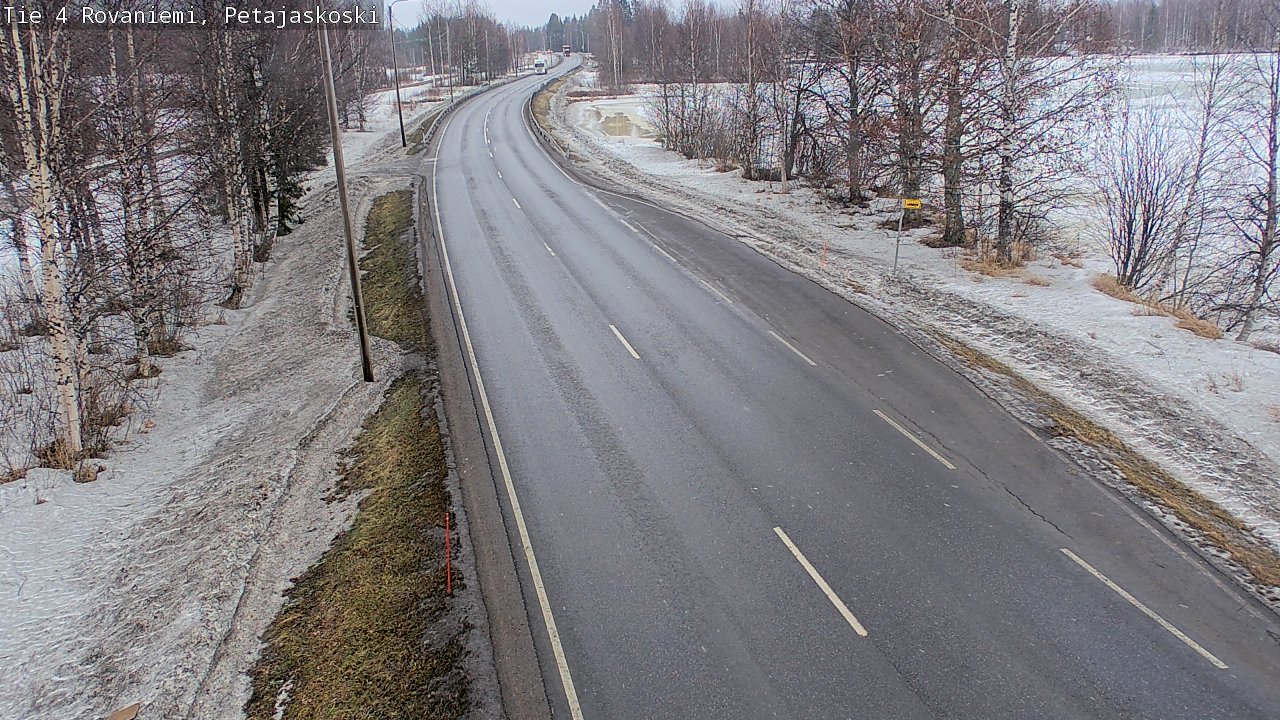 Weather Camera Image Road 4 Rovaniemi, Petäjäskoski, Rovaniemi, Lappi