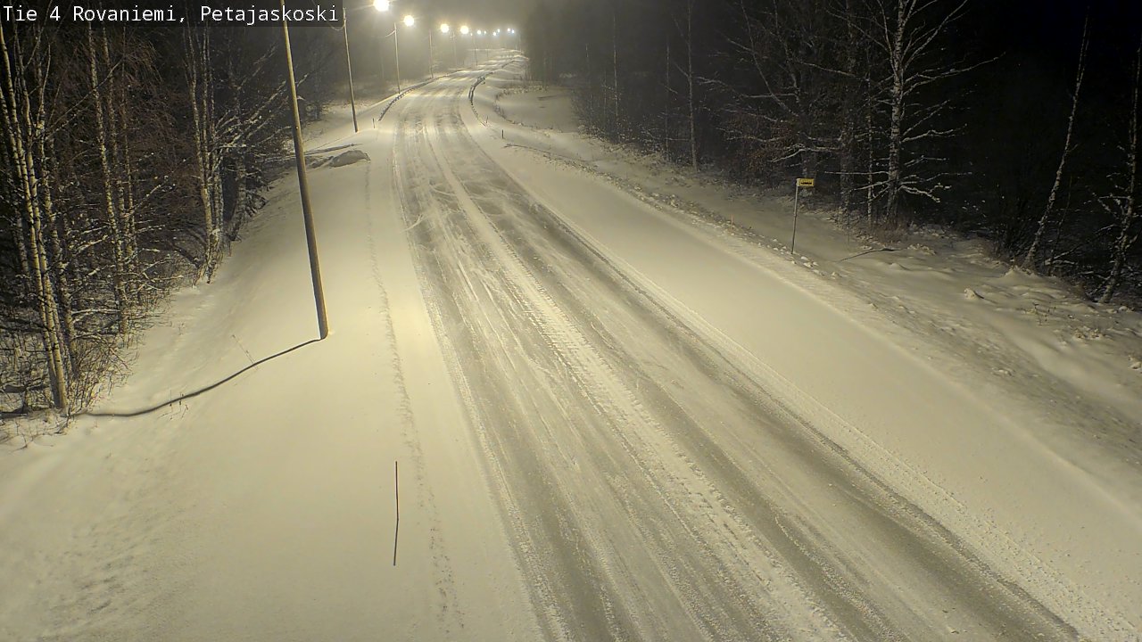 Weather Camera Image Road 4 Rovaniemi, Petäjäskoski, Rovaniemi, Lappi
