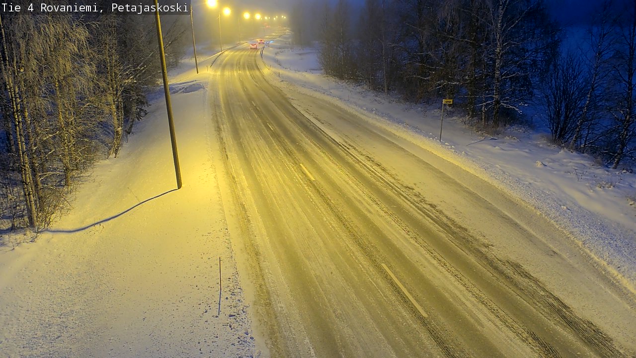 Weather Camera Image Road 4 Rovaniemi, Petäjäskoski, Rovaniemi, Lappi