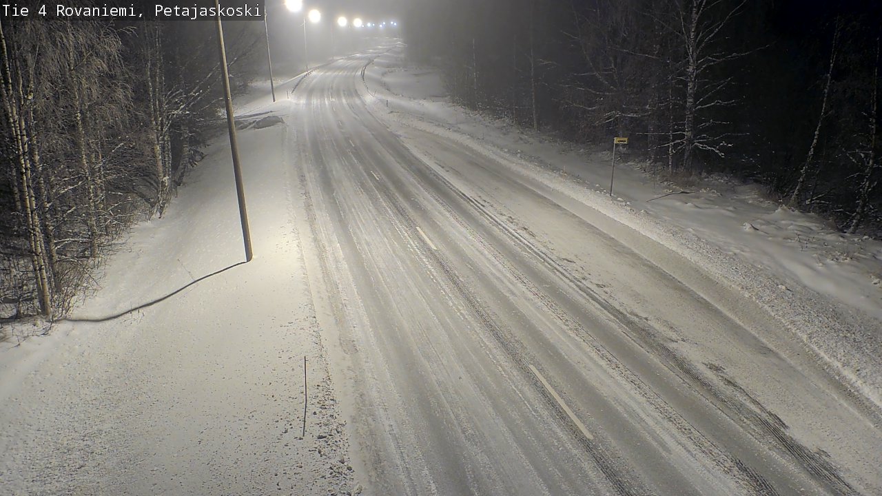 Weather Camera Image Road 4 Rovaniemi, Petäjäskoski, Rovaniemi, Lappi