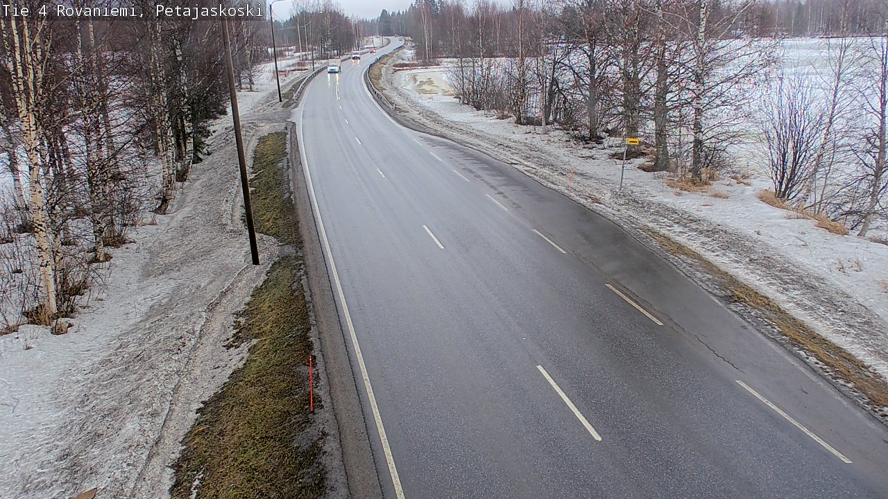Weather Camera Image Road 4 Rovaniemi, Petäjäskoski, Rovaniemi, Lappi