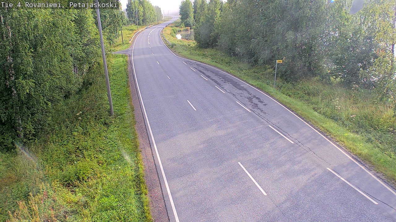 Weather Camera Image Road 4 Rovaniemi, Petäjäskoski, Rovaniemi, Lappi
