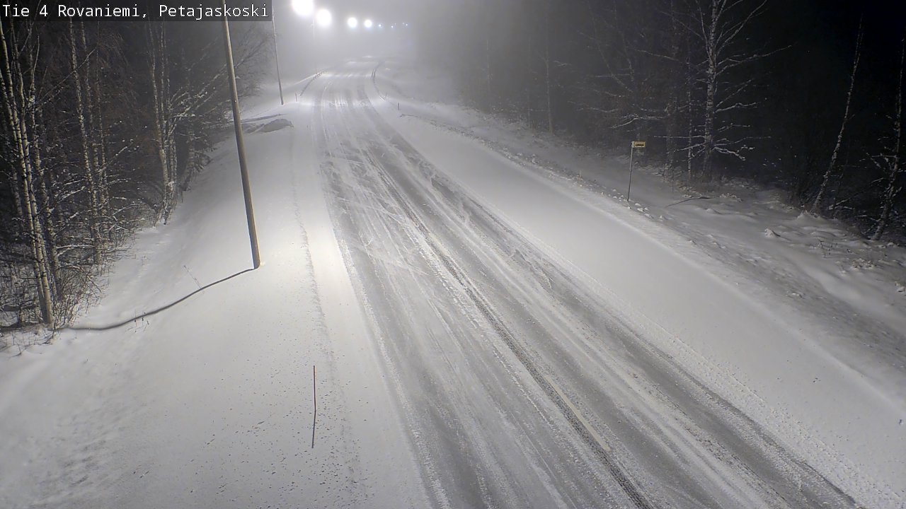 Weather Camera Image Road 4 Rovaniemi, Petäjäskoski, Rovaniemi, Lappi