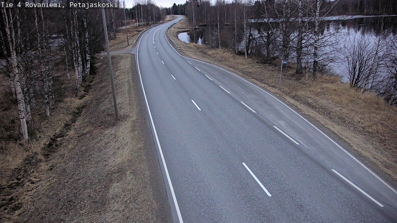 Weather Camera Image Väg 4 Rovaniemi, Petäjäskoski, Rovaniemi, Lappi