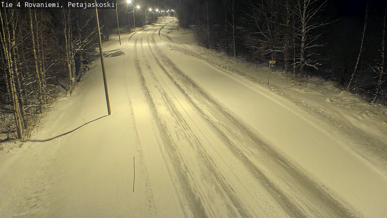 Weather Camera Image Road 4 Rovaniemi, Petäjäskoski, Rovaniemi, Lappi