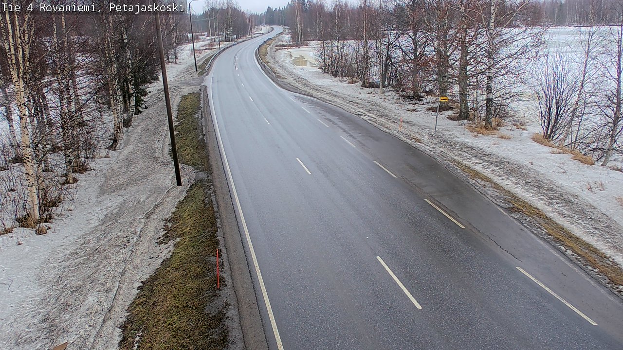 Weather Camera Image Road 4 Rovaniemi, Petäjäskoski, Rovaniemi, Lappi