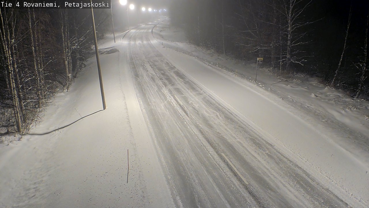 Weather Camera Image Road 4 Rovaniemi, Petäjäskoski, Rovaniemi, Lappi