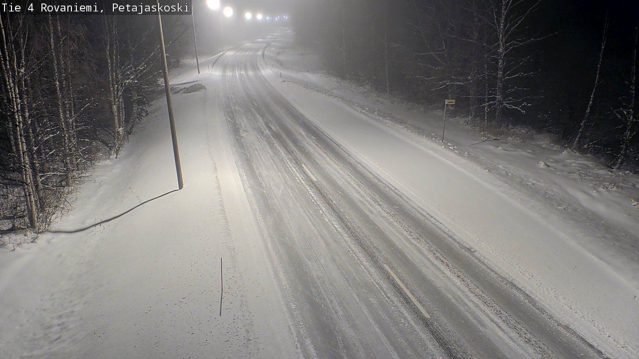 Weather Camera Image Road 4 Rovaniemi, Petäjäskoski, Rovaniemi, Lappi