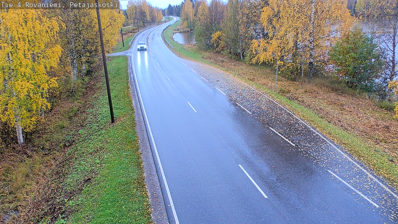 Weather Camera Image Väg 4 Rovaniemi, Petäjäskoski, Rovaniemi, Lappi