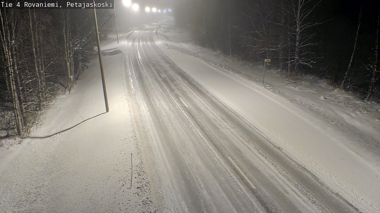 Weather Camera Image Road 4 Rovaniemi, Petäjäskoski, Rovaniemi, Lappi