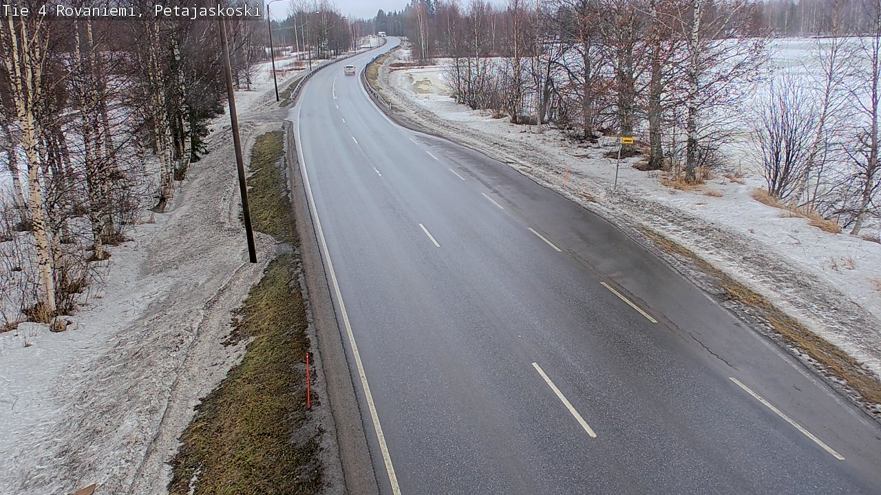 Weather Camera Image Road 4 Rovaniemi, Petäjäskoski, Rovaniemi, Lappi