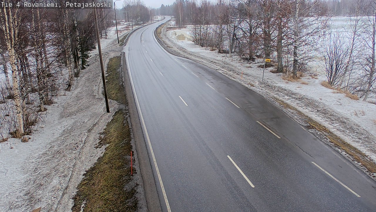 Weather Camera Image Road 4 Rovaniemi, Petäjäskoski, Rovaniemi, Lappi