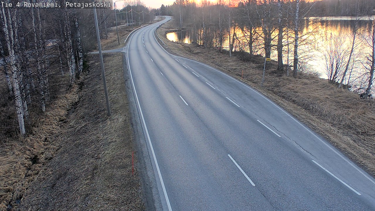 Weather Camera Image Road 4 Rovaniemi, Petäjäskoski, Rovaniemi, Lappi