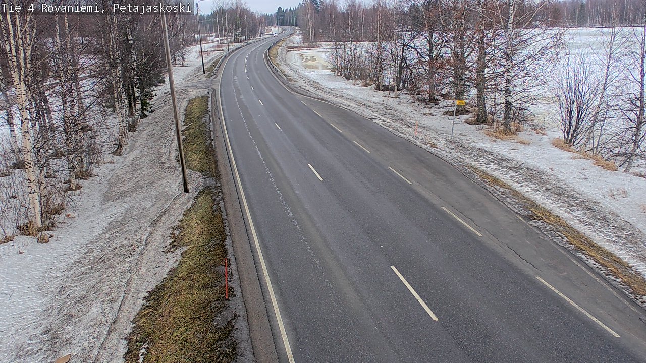 Weather Camera Image Road 4 Rovaniemi, Petäjäskoski, Rovaniemi, Lappi