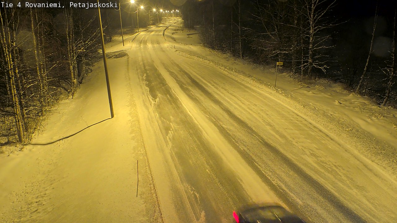 Weather Camera Image Road 4 Rovaniemi, Petäjäskoski, Rovaniemi, Lappi