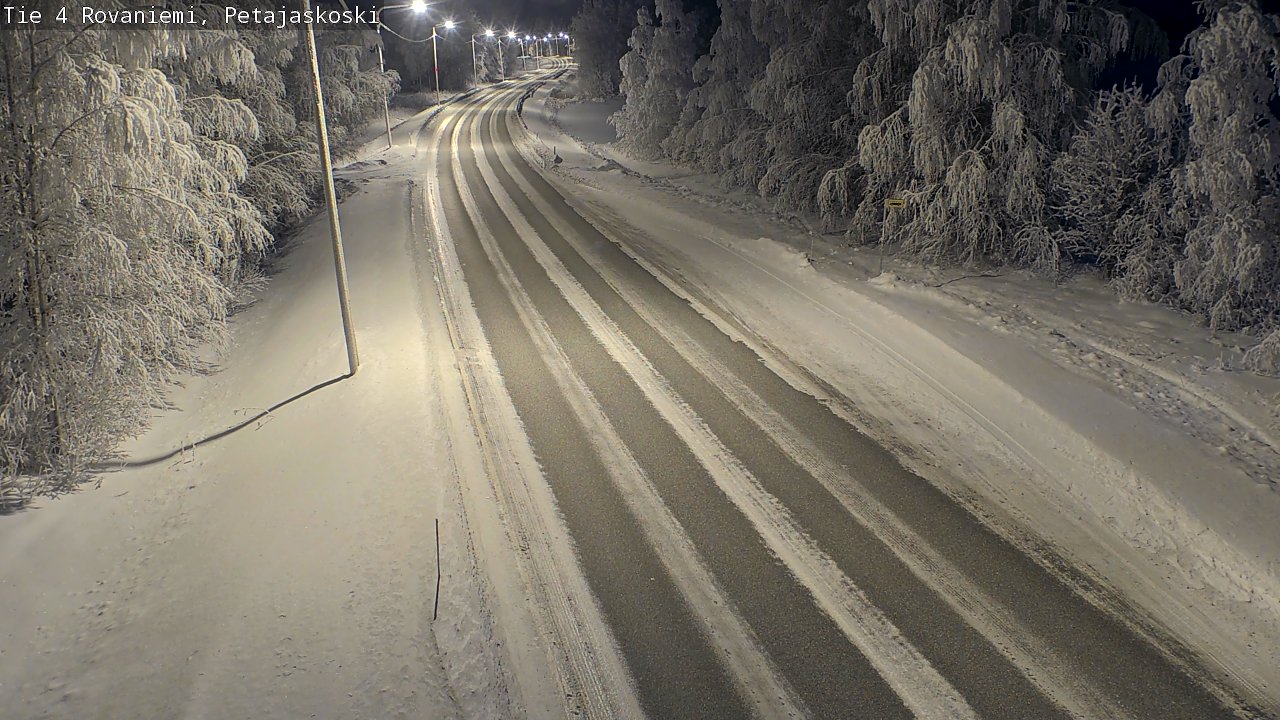 Weather Camera Image Väg 4 Rovaniemi, Petäjäskoski, Rovaniemi, Lappi