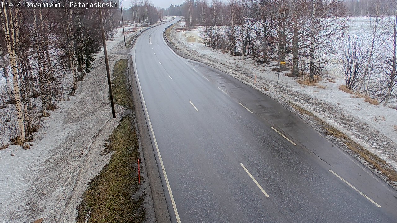 Weather Camera Image Road 4 Rovaniemi, Petäjäskoski, Rovaniemi, Lappi