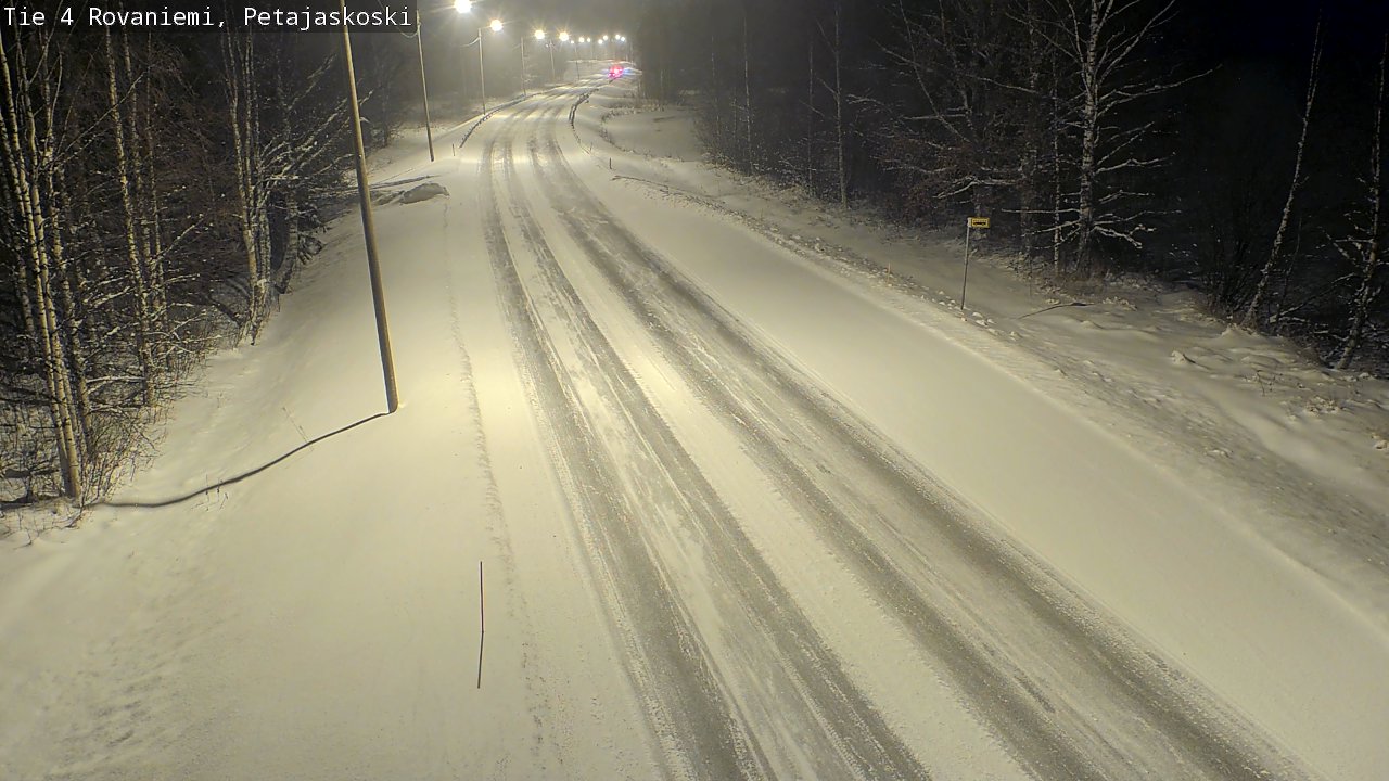 Weather Camera Image Road 4 Rovaniemi, Petäjäskoski, Rovaniemi, Lappi