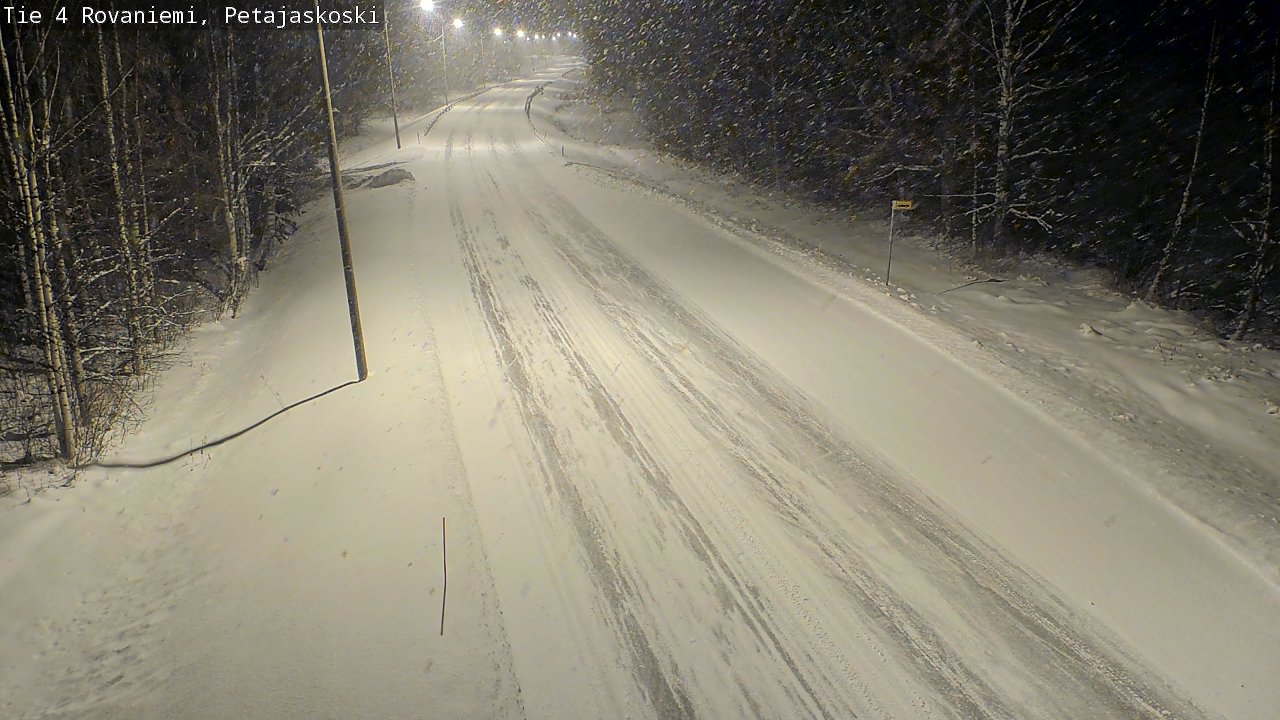 Weather Camera Image Road 4 Rovaniemi, Petäjäskoski, Rovaniemi, Lappi