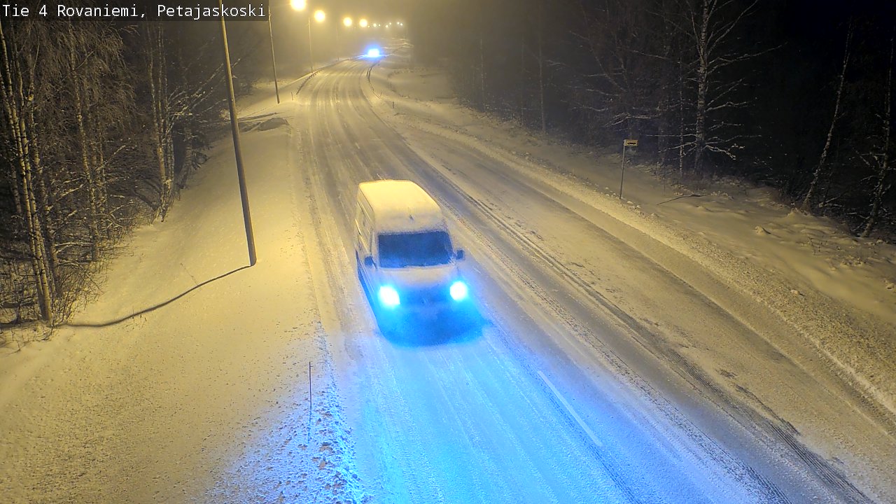 Weather Camera Image Road 4 Rovaniemi, Petäjäskoski, Rovaniemi, Lappi