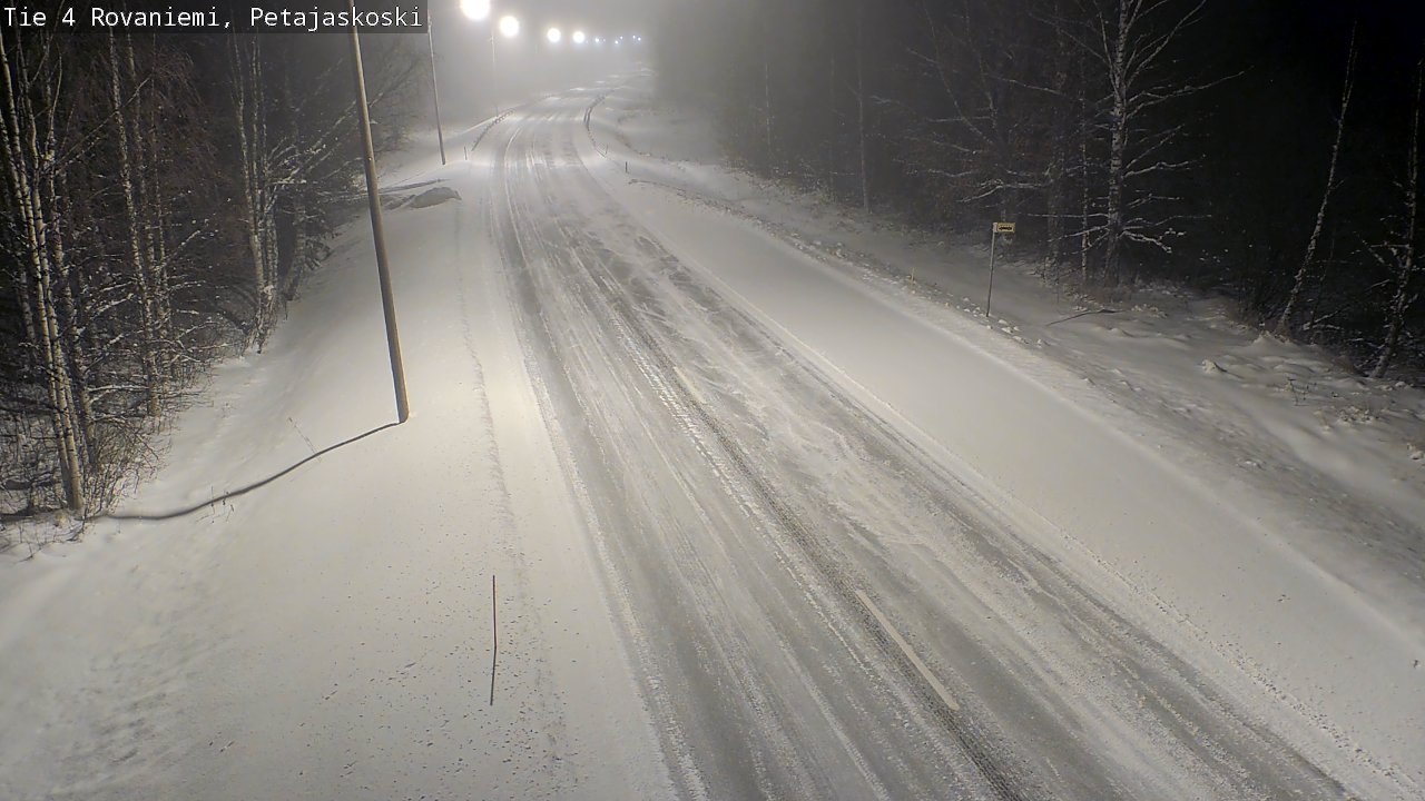 Weather Camera Image Road 4 Rovaniemi, Petäjäskoski, Rovaniemi, Lappi