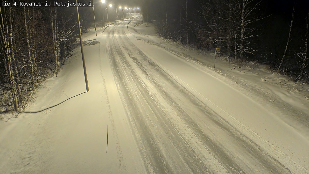 Weather Camera Image Road 4 Rovaniemi, Petäjäskoski, Rovaniemi, Lappi