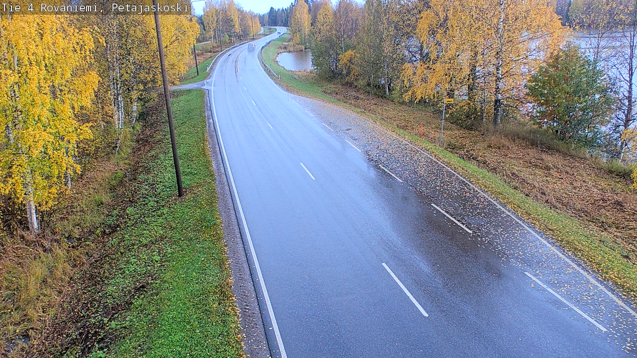Weather Camera Image Väg 4 Rovaniemi, Petäjäskoski, Rovaniemi, Lappi