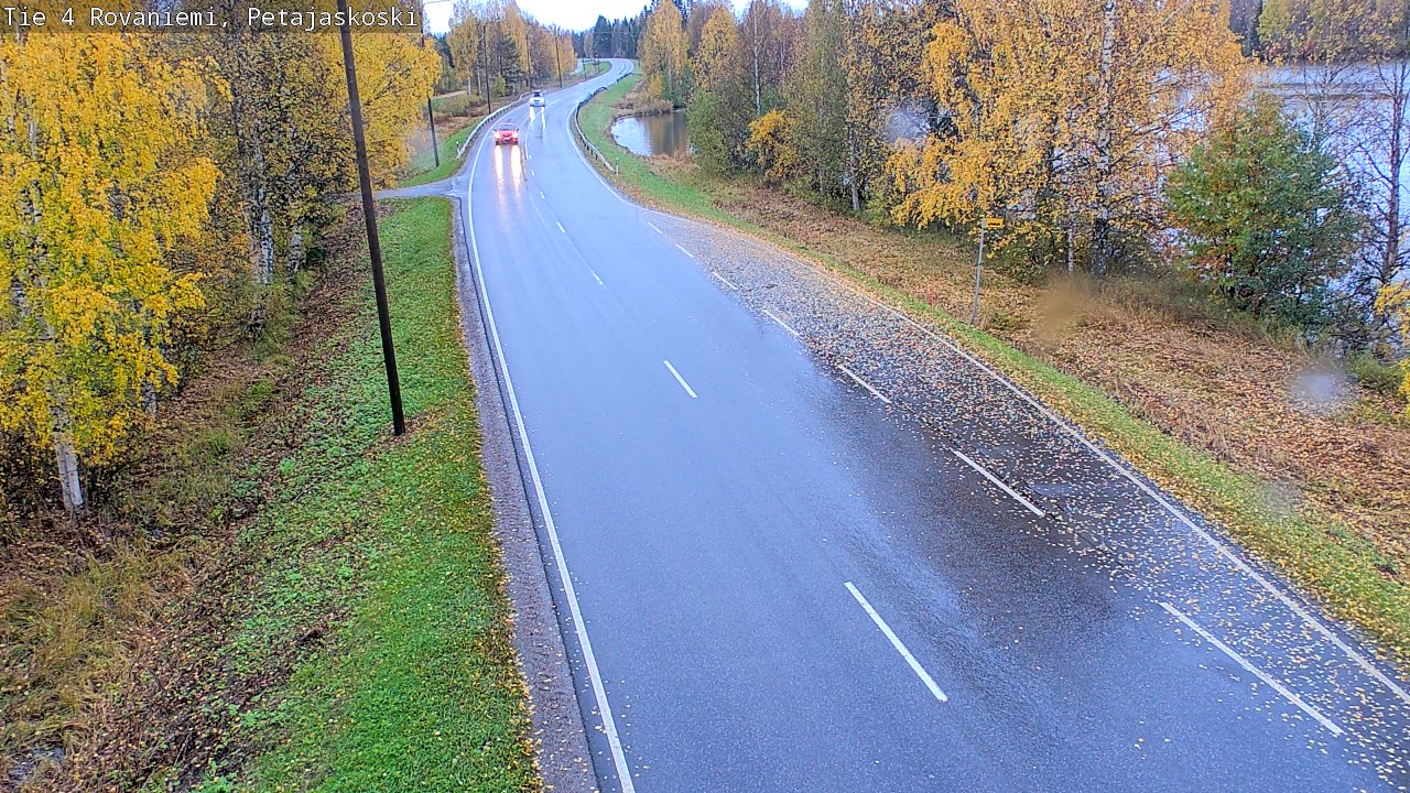 Weather Camera Image Väg 4 Rovaniemi, Petäjäskoski, Rovaniemi, Lappi