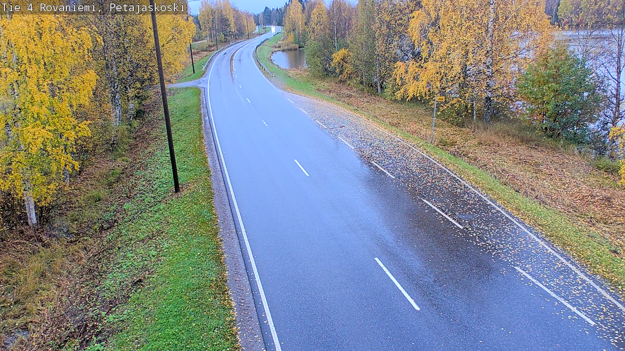 Weather Camera Image Väg 4 Rovaniemi, Petäjäskoski, Rovaniemi, Lappi