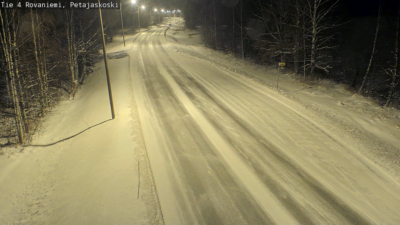 Weather Camera Image Road 4 Rovaniemi, Petäjäskoski, Rovaniemi, Lappi