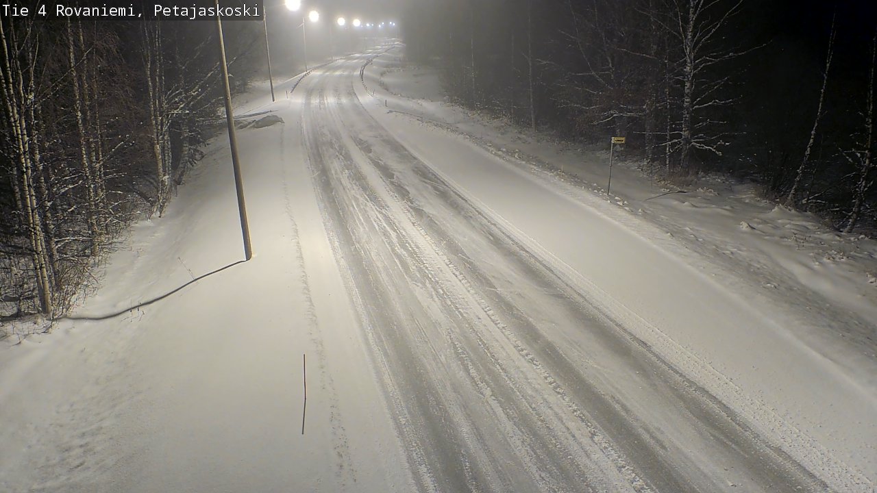 Weather Camera Image Road 4 Rovaniemi, Petäjäskoski, Rovaniemi, Lappi