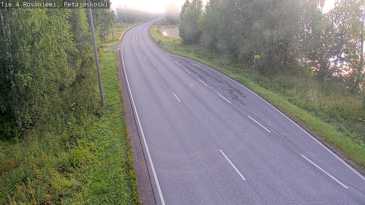 Weather Camera Image Road 4 Rovaniemi, Petäjäskoski, Rovaniemi, Lappi
