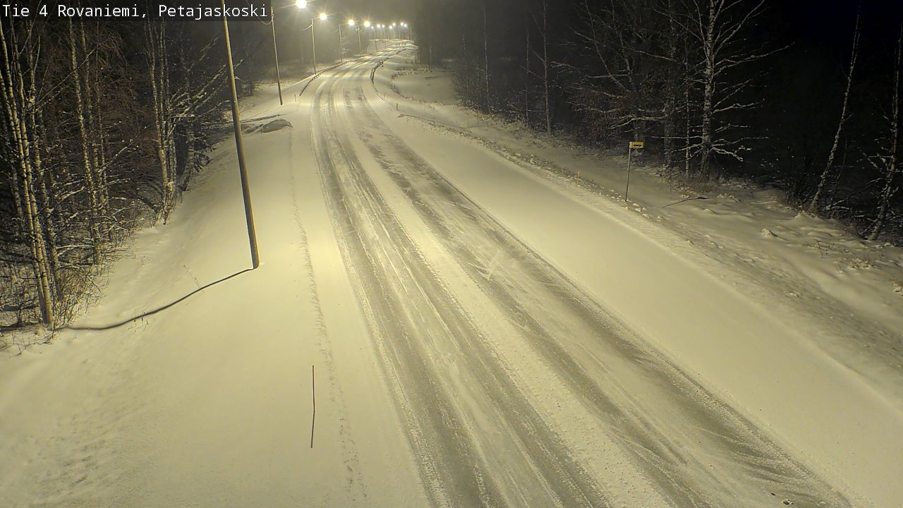Weather Camera Image Road 4 Rovaniemi, Petäjäskoski, Rovaniemi, Lappi